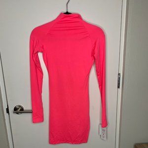 NWT NEON PINK BODYCON MINI DRESS